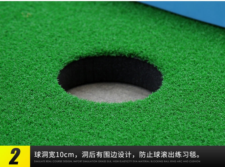 PGM Golf Putting Green Family Practicing Portable Putting Mini Practice Exercises Blanket Kit Mat Indoor Training GL012