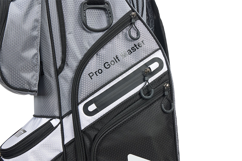 PGM Golf Cart Bag 14 Way Organizer Divider Silent Top Waterproof Bag/black