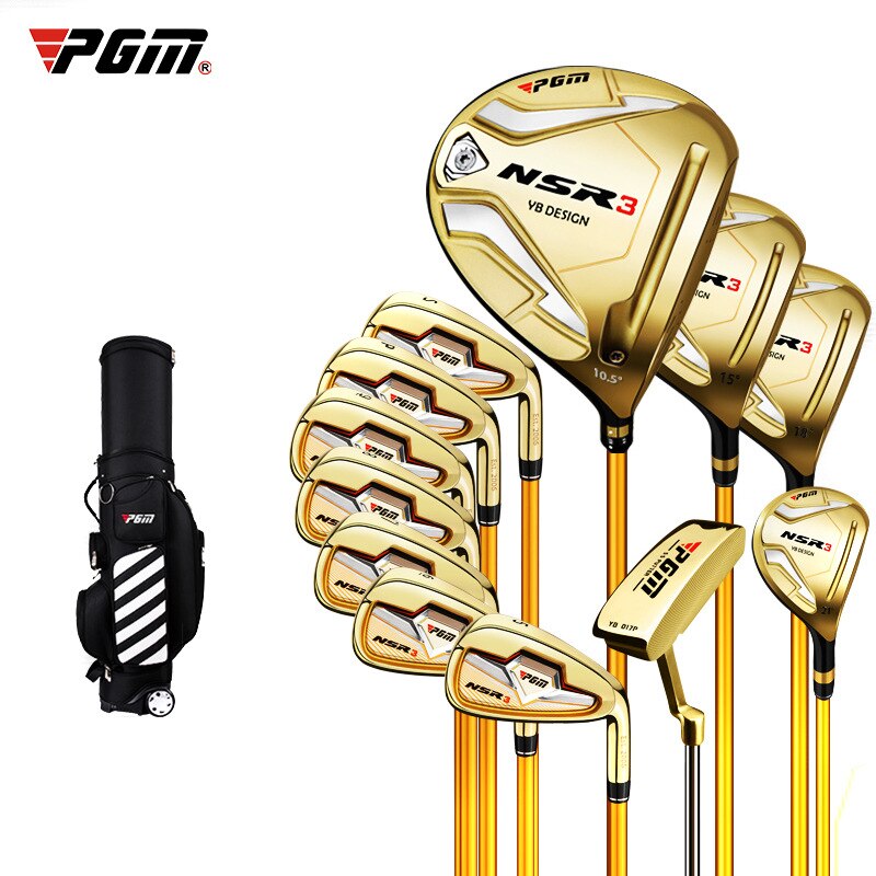 PGM Golf Clubs NSR-3 Complete Set Clubs Men Golf Driver Wood Irons Putter R/S Flex Graphite or Steel Shaft And Bag MTG033