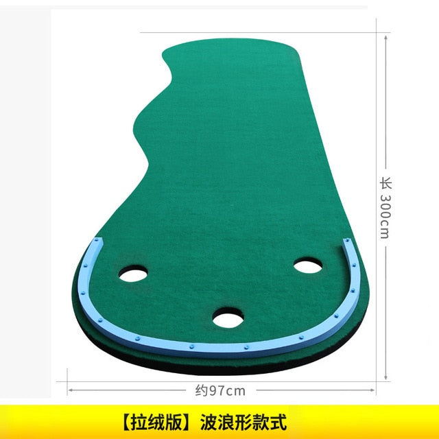 PGM Golf Putting Green Family Practicing Portable Putting Mini Practice Exercises Blanket Kit Mat Indoor Training GL012