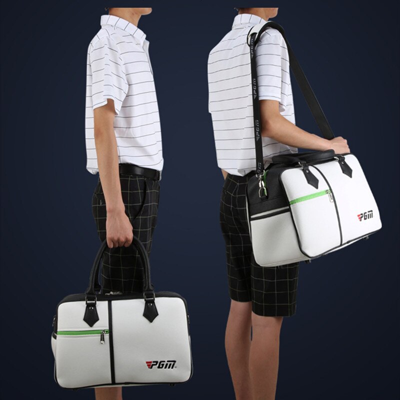 PGM Golf Clothing Bag Men&#39;s and women&#39;s PU Shoes bag Cross Body Shoulder Bag Large capacity ultra light and portable YWB017