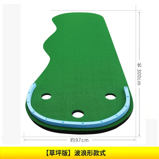 PGM Golf Putting Green Family Practicing Portable Putting Mini Practice Exercises Blanket Kit Mat Indoor Training GL012