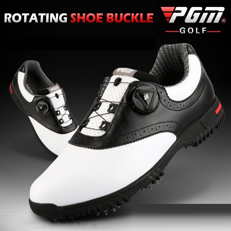 PGM Golf Shoes Men Waterproof Sports Shoes Rotating Buckles Anti-slip Sneakers Multifunctional Golf Trainers XZ130