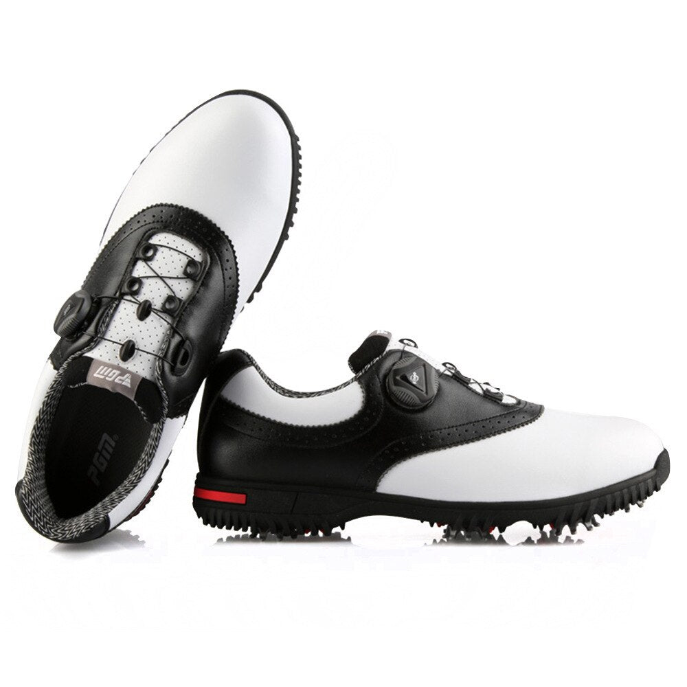 PGM Golf Shoes Men Waterproof Sports Shoes Rotating Buckles Anti-slip Sneakers Multifunctional Golf Trainers XZ130